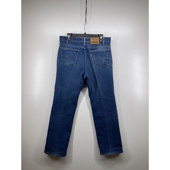 Vintage Levis Mens Action Jeans Orange / Gold Tab Made in USA Dark Blue Sz 34x30 - Picture 1 of 9